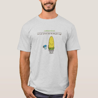 Camiseta Não dê acima a constipação citações inspiradores