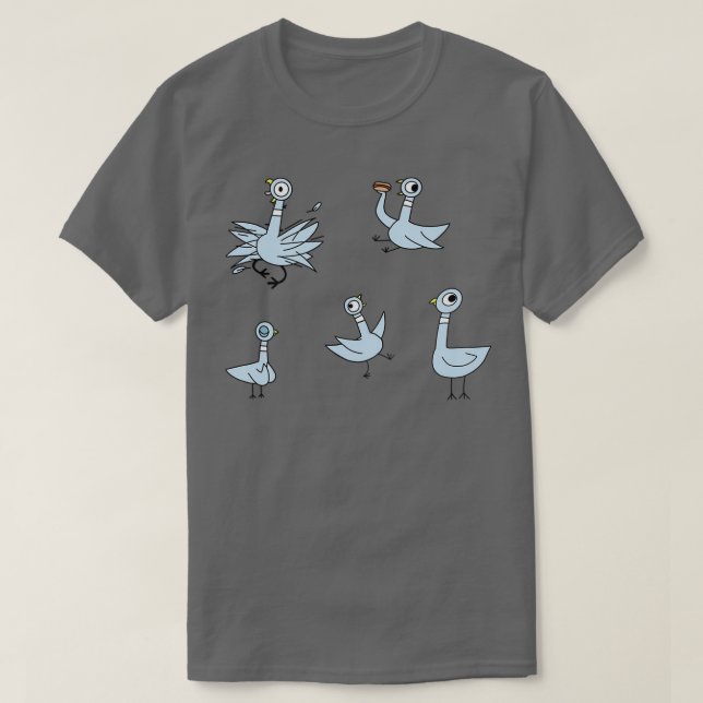 Camiseta Não deixe o pombo dirigir o barramento 11 (Frente do Design)
