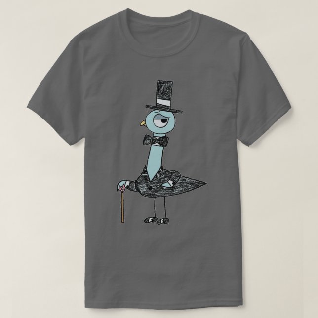 Camiseta Não deixe o pombo dirigir o barramento 19 (Frente do Design)