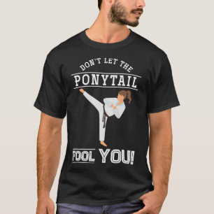 Camiseta Não Deixe o Rabo de Cavalo Enganá-lo Garota Divert
