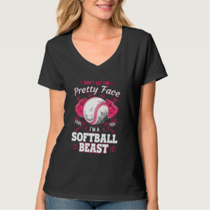 Camiseta Não Deixe O Rosto Bonito Te Enganar A Bela Softbal