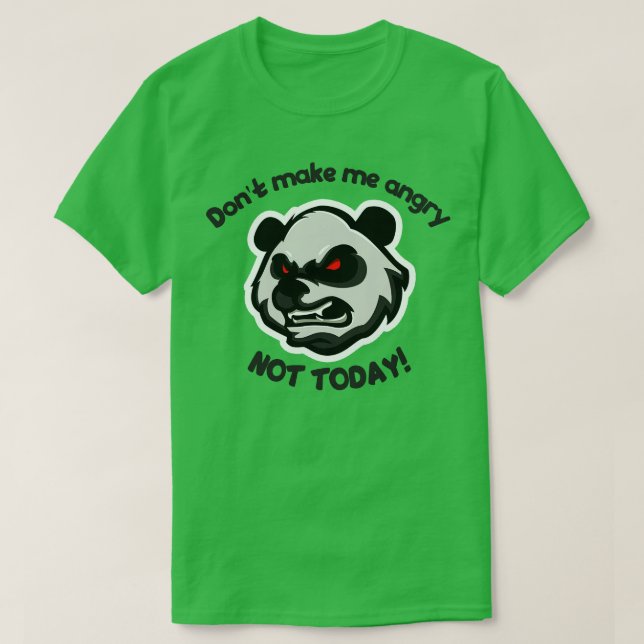 Camiseta Não deixe panda brava (Frente do Design)