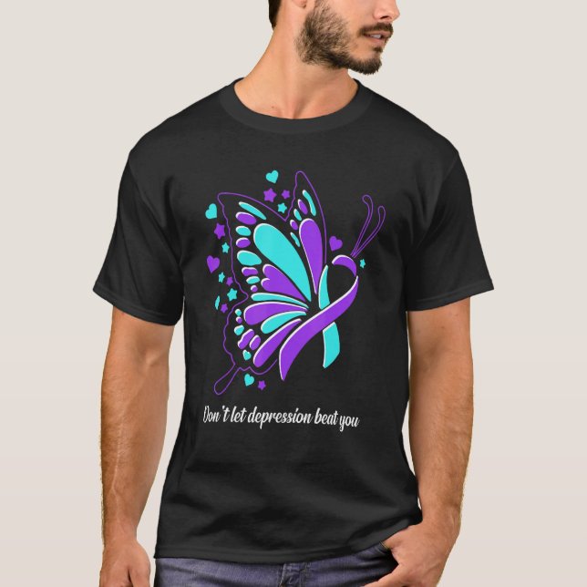 Camiseta Não deixe que te bata na prevenção do suicídio da  (Frente)