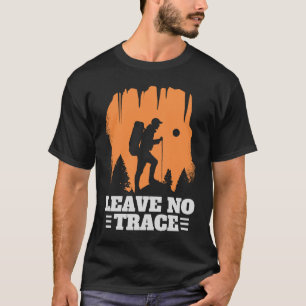 Camiseta Não deixe rastros de entusiastas ao ar livre