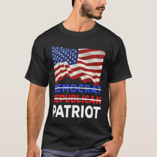 Camiseta Não Democrata Não Republicano Não Um Rino - Patrio
