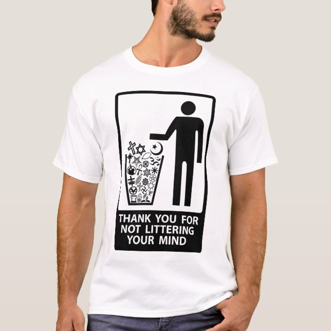 Camiseta Não desarrume sua mente - tecidos claros (Frente)