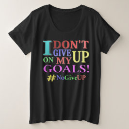 Camiseta "NÃO DESISTA DOS OBJETIVOS" Design. Comprar Agora