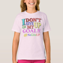 Camiseta "NÃO DESISTA DOS OBJETIVOS" Design. Comprar Agora