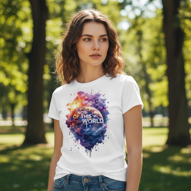 Camiseta Não deste Mundo (Criador carregado)