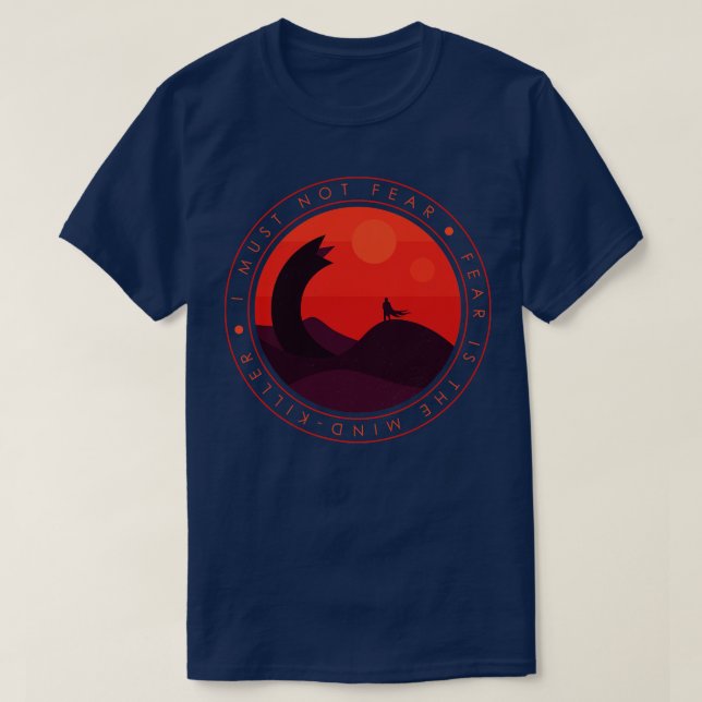 Camiseta Não Devo Temer Duna (Frente do Design)