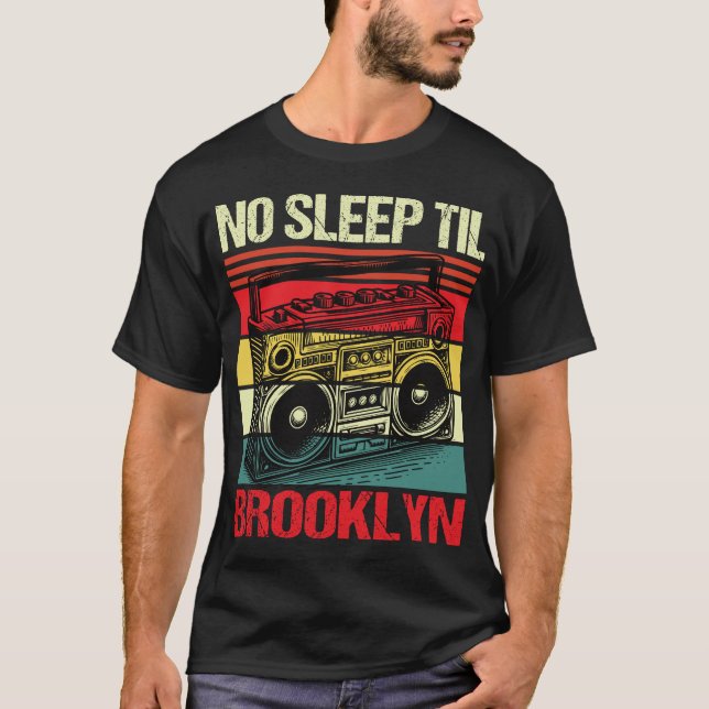 Camiseta não dormir até Brooklyn (Frente)