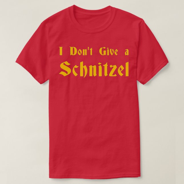 Camiseta Não dou um Schnitzel - 1 (Frente do Design)