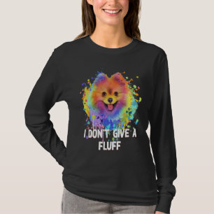 Camiseta Não dou uma Bolota Pomerânia Pun Animal Pom Pom