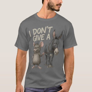 Camiseta Não dou uma rata de burro amigos engraçados sarcás