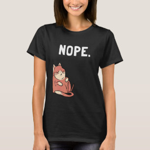 Camiseta Não É A Hora Certra Gato Preguiçoso Animal