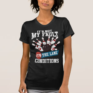 Camiseta Não é a minha equipe de Boliches da Diversão de Co