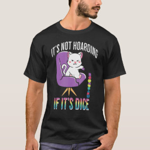 Camiseta Não é Acumulação RPG desenho engraçado de gato