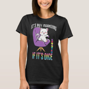 Camiseta Não é Acumulação RPG design engraçado de gato