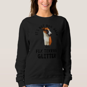Camiseta Não é Cabelo de Cachorro É Fox Terrier Glitter Eng