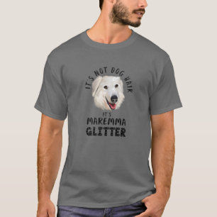 Camiseta Não é Cabelo de Cachorro É Maremma Glitter Dive