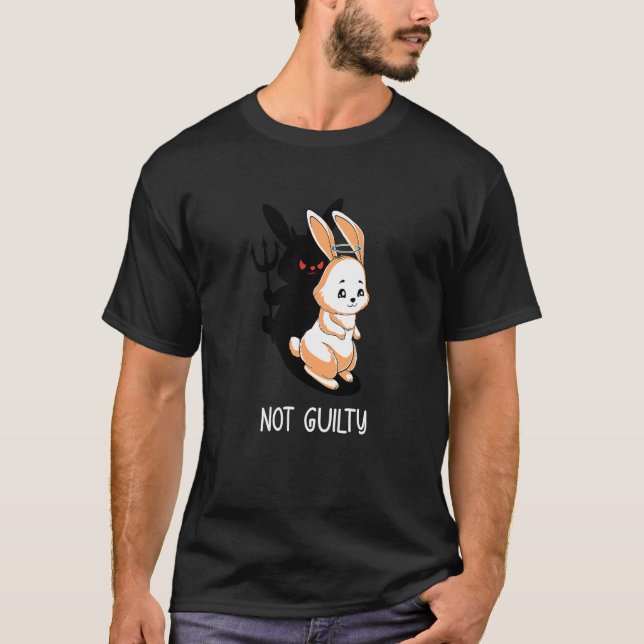 Camiseta Não é culpa do coelho do diabo (Frente)