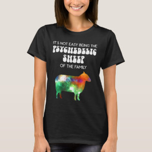 Camiseta Não é fácil ser a ovelha psicodélica do F