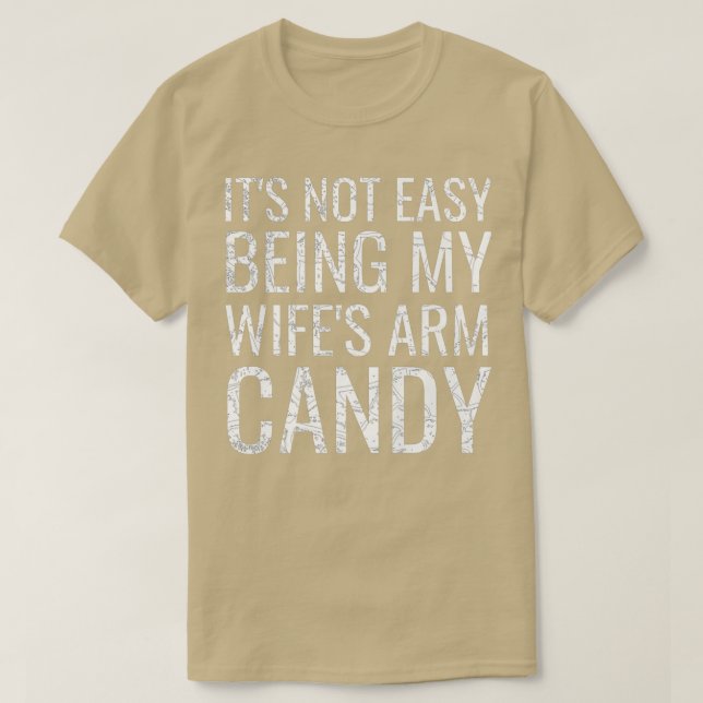 Camiseta Não é fácil ser doce da minha esposa. (Frente do Design)