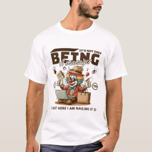 Camiseta Não é fácil ser gerente, mas aqui