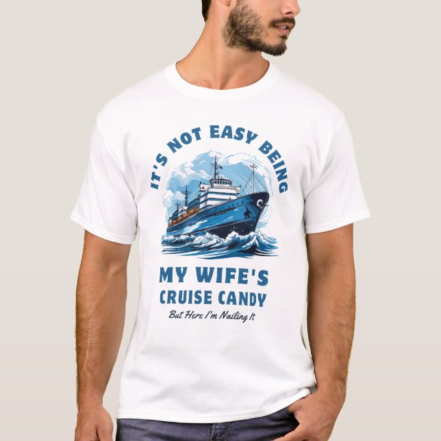 Camiseta Não é fácil ser o marido da minha esposa. (Frente)