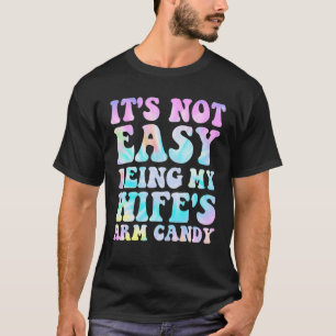 Camiseta Não é fácil ser o marido da minha mulher, o braço 