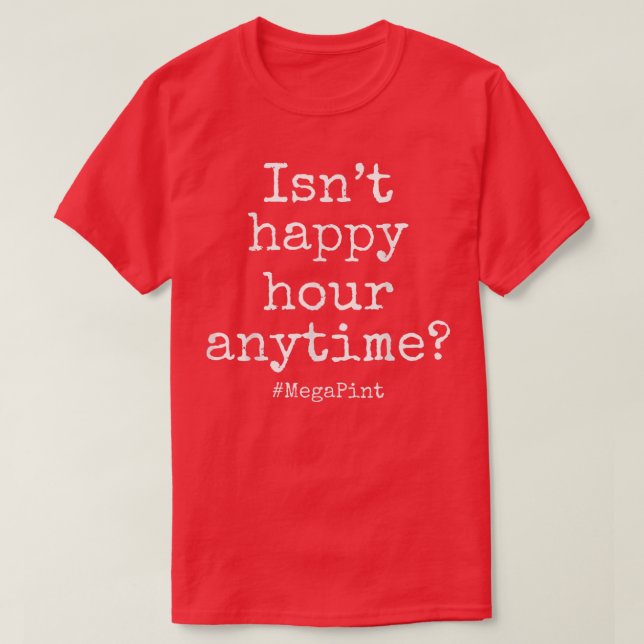 Camiseta Não é feliz hora a hora do mega ponteiro. (Frente do Design)