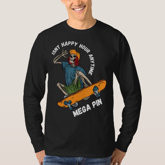 Camiseta Não é feliz hora a qualquer hora, mega ponto (Frente)