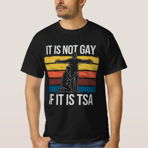 Camiseta Não é Gay Se é Segurança da TSA Orgulho LGBTQ