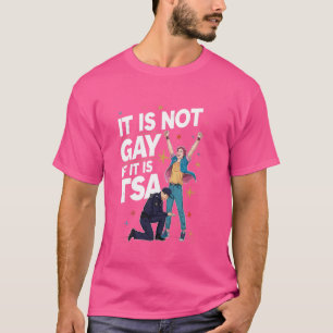 Camiseta Não É Gay Se É Uma Companhia De Segurança Engraçad