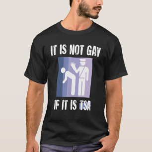 Camiseta Não É Gay Se É Uma Vintagem De Segurança Engraçada