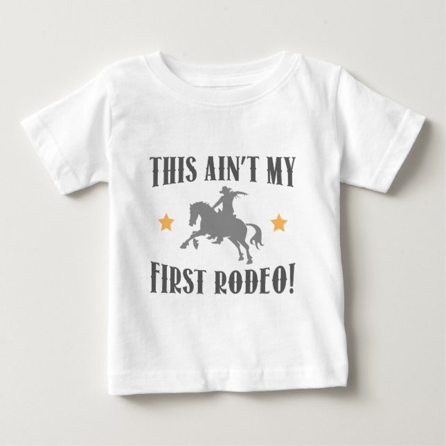 Camiseta Não é meu primeiro rodeio! (Frente)