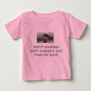 CAMISETA NÃO É OBTIDO A HORA PARA FRALDAS SUJAS