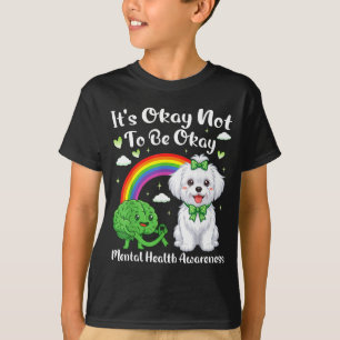 Camiseta Não é para estar ciente da saúde mental cachorro m