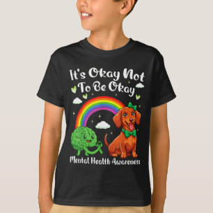 Camiseta Não é para ser dachshund de conscientização sobre