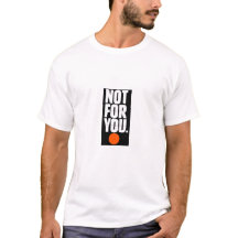 "Não é para você" tipografia minimalista moderna