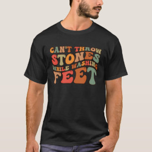Camiseta Não é possível atirar pedras enquanto veste Sabedo