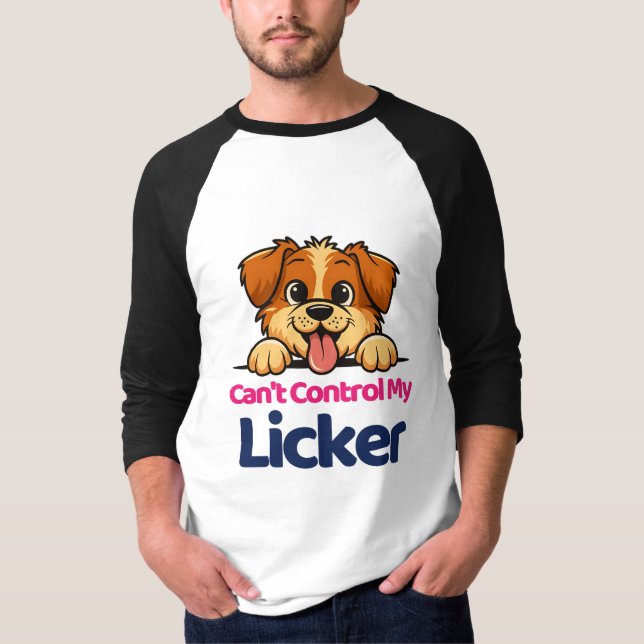 Camiseta Não é possível controlar meu design de cachorro ma (Frente)