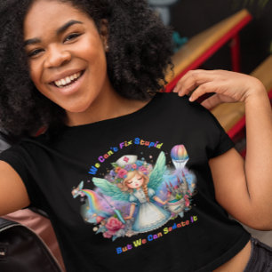 Camiseta Não é Possível Corrigir Estúpidos: Enfermeira Enca