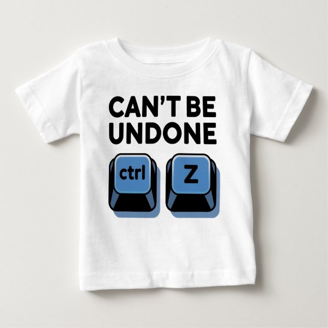 Camiseta Não é possível desfazer ctrl + z (Frente)