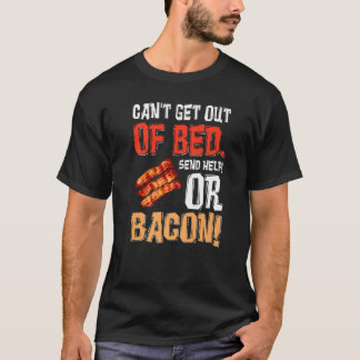 Camiseta Não é possível sair da cama enviar ajuda apenas en