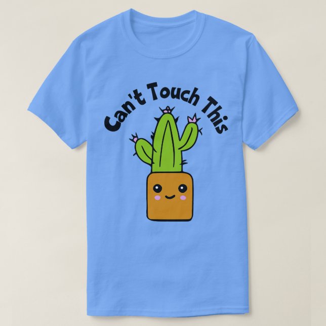 Camiseta Não É Possível Tocar Este Cactus (Frente do Design)