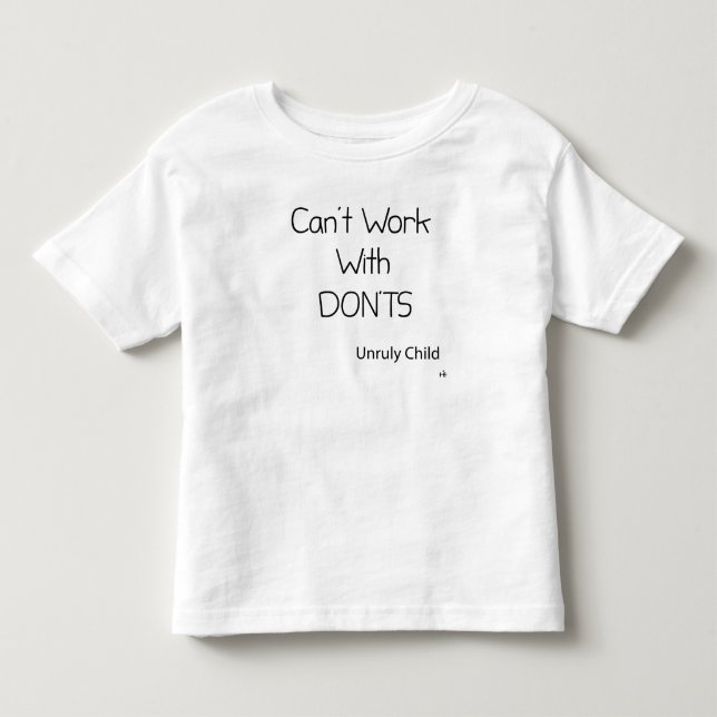 Camiseta Não é possível trabalhar com o Don't (Frente)