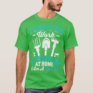 Camiseta Não é possível trabalhar em casa com um trator de