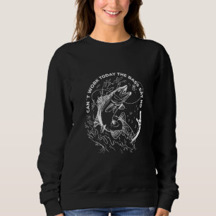 Camiseta Não É Possível Trabalhar Hoje A Pescar Design
