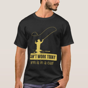 Camiseta Não é possível trabalhar hoje O Braço está em um F